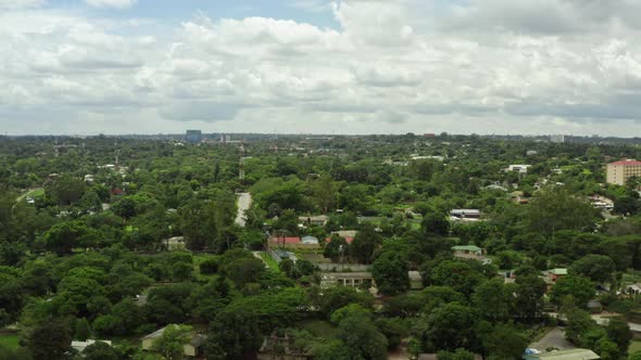 Aerial View Cityscape of Lusaka Zambia alt