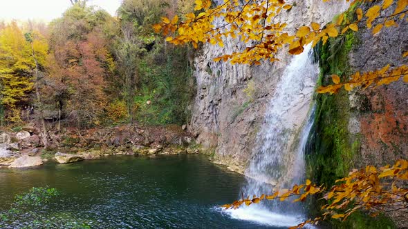 Waterfall and Autumn