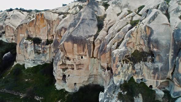The Cappadocia Goreme Open-Air Museum Close-up Drone Shoot alt