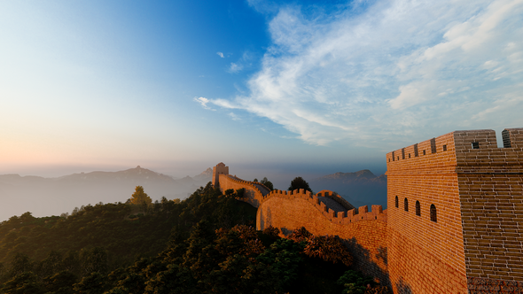 Sunrise on the Great Wall alt