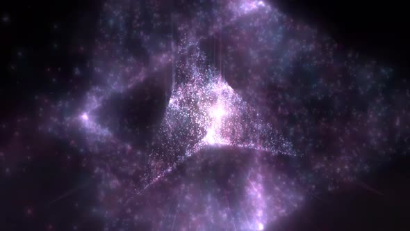 Purple Star Space Moving Background