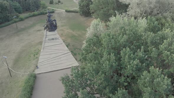 Babi Yar. Aerial - The Place of Mass Murder of Jews During the Second World War. Holocaust. Kyiv alt