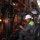 Forklift Truck Operator During Work in Storehouse - VideoHive Item for Sale
