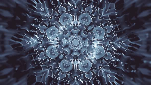 Glowing Abstract Snowflake alt