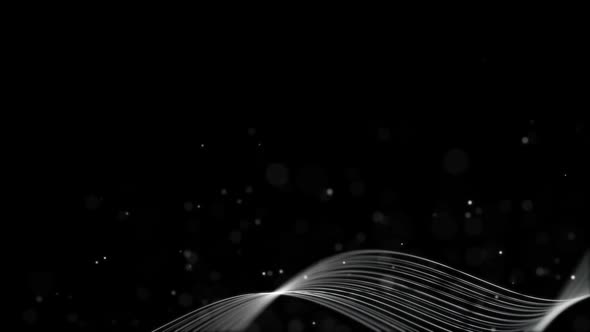 Silver Metallic Stripes Background With Dust Particles alt