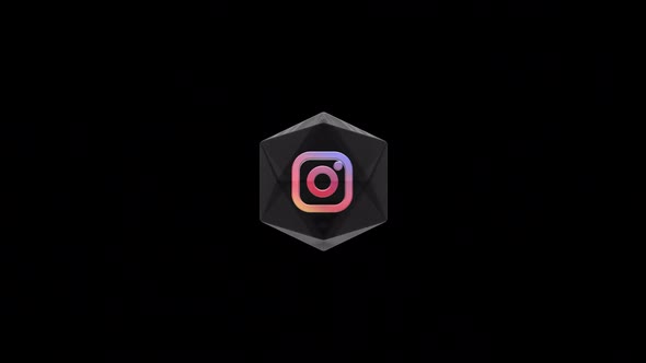 Instagram Logo Animation With Alpha