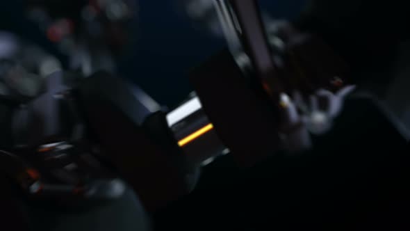 V8 Motor with Working Pistons and Crankshafts Inside Camera Fly Through alt