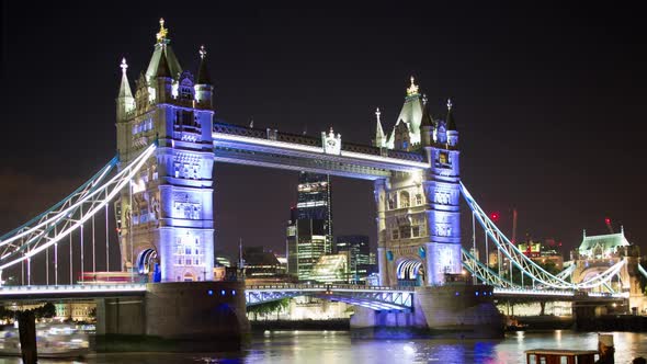 Tower bridge london night city urban river thames transport alt