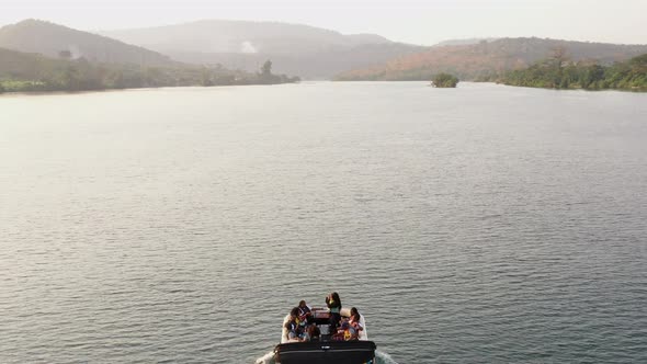 cruise boat with people on river_5 alt