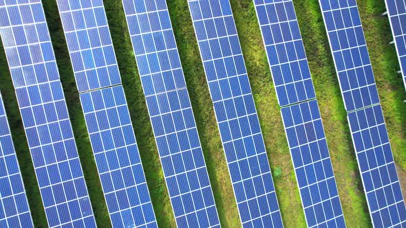 Aerial view of the solar panels in thailand alt