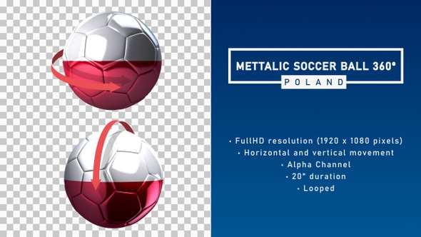 Metallic Soccer Ball 360º - Poland