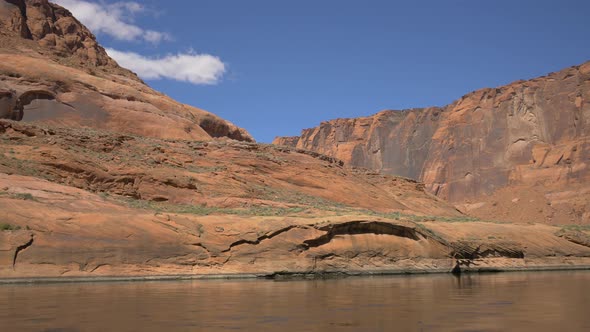 Colorado River and arid cliffs alt