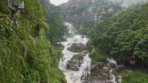 Big Tropical Waterfall