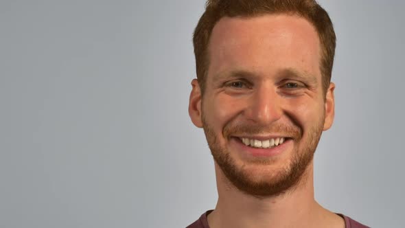 Close Up Face Ginger Male alt