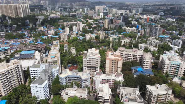 Marol Church Rd Bori Colony Vijay Nagar Colony West Marol Andheri East Mumbai Airpot view Drone shot alt