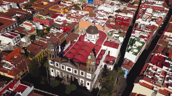 View From the Height on Cathedral and Townscape San Cristobal De La Laguna, Tenerife, Canary Islands alt