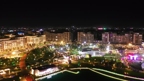 panoramic view of the Tashkent City recreation park alt
