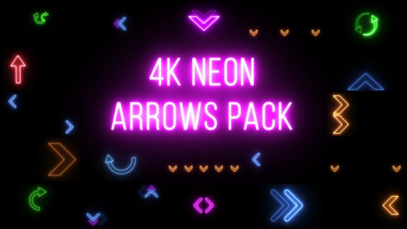 4k Neon Arrows Pack alt