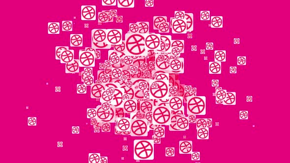 Dribbble Icon Revealing alt