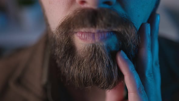 Close Up of Bearded Man