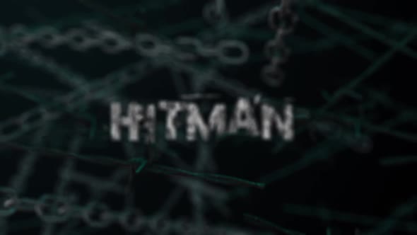 3D Dark Crime Background Word Hitman alt