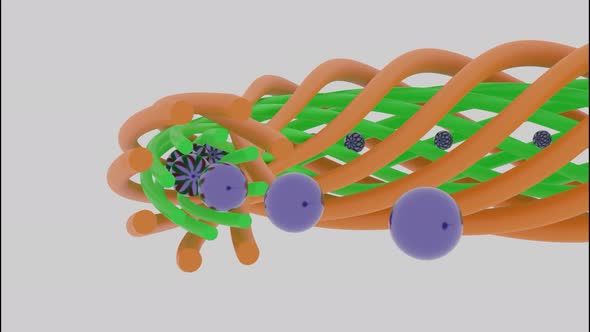 Moving unusual colorful shape alt