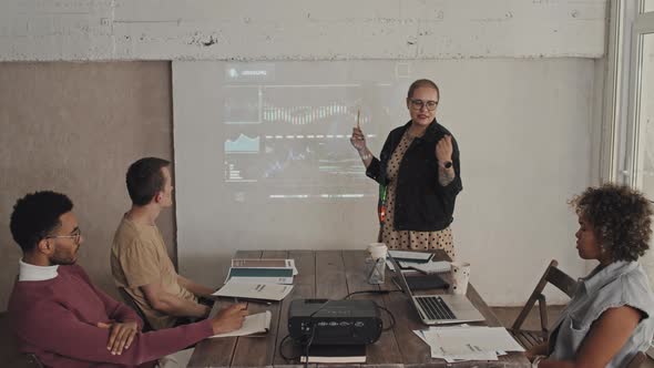 Department Manager Making Presentation alt