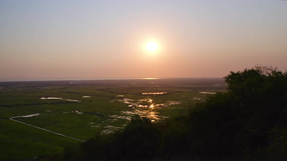 Sunset Over Tonle Sap Lake alt