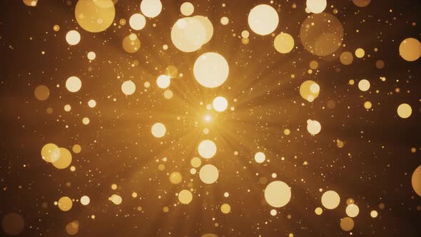Abstract Shimmering particles glitter light falling glow bokeh glare effect. alt