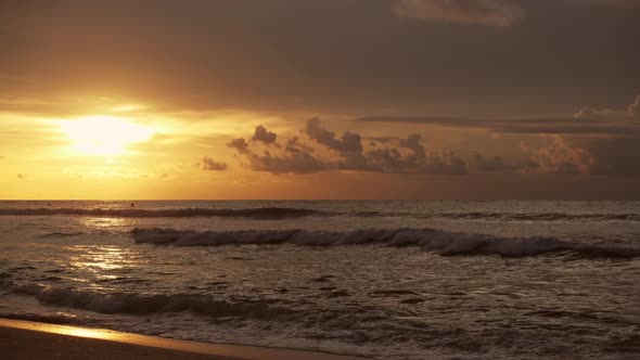 Sunset on a remote beach