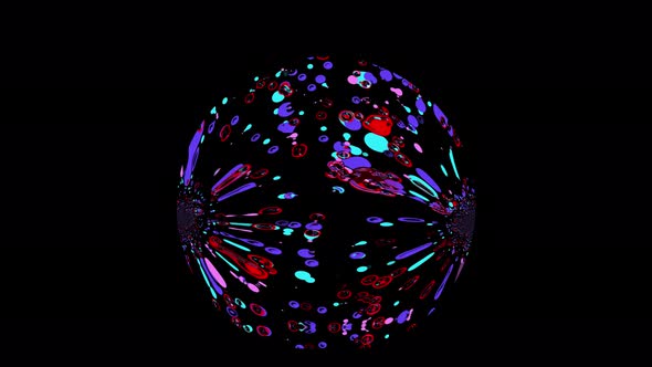 Abstract glowing sphere with reflection,2 Beautiful Flower Circle with Motion Animated Bagground alt