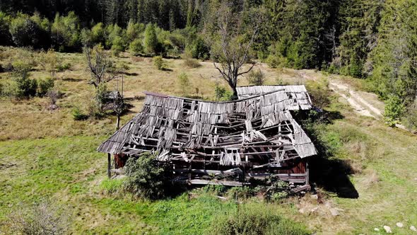 Remote Abandoned Wooden Buildings