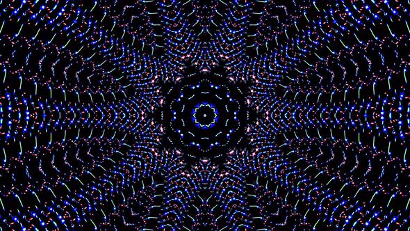 Abstract Kaleidoscope pattern with full colors. Magic mandala. 4k alt