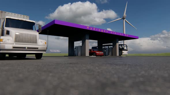 H2 Station Green Energy Concept Modern Equipment Renewable Energy alt