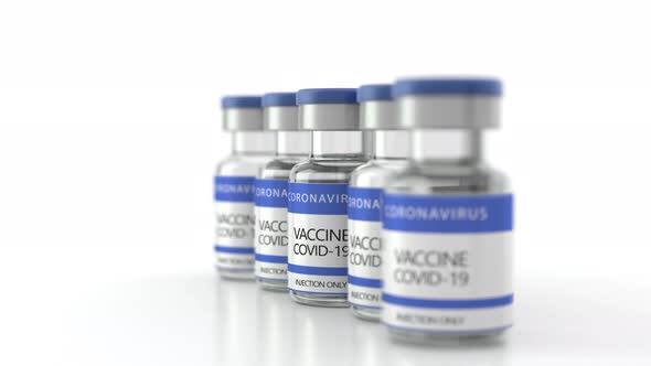 Several Bottles of Coronavirus Vaccine alt