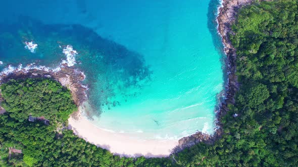 Phuket sea Amazing beach Aerial view of Tropical beach sea in the beautiful Phuket island alt