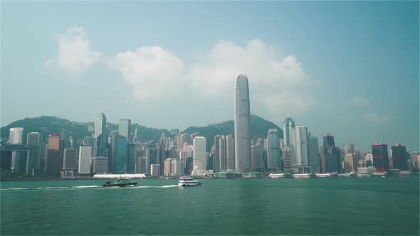 Hong Kong China Realtime / The Skyline of Hong Kong During the Day alt