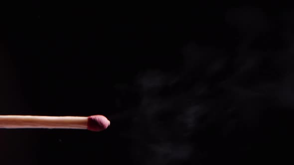 Lighting A Match In Slow Motion