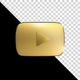 You Tube Golden Logo Seamless Rotate - VideoHive Item for Sale