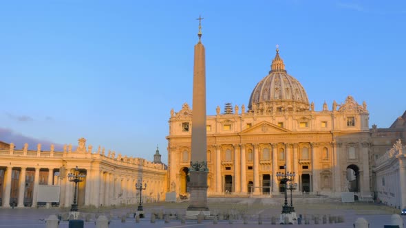 Panorama of St. Peter's Square and St. Peter's Basilica	