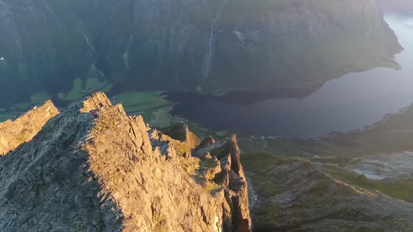 Peak of Mt. Slogen, Norway