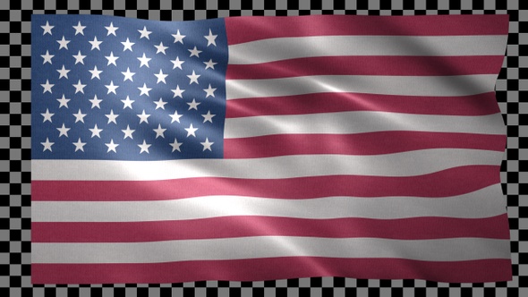 Usa waving flag looped alt