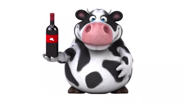 Fun cow - 3D Animation with alpha alt