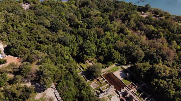 Drone View of Remains of Ancient Ruins
