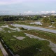 Aerial flood at green field - VideoHive Item for Sale