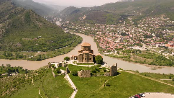 Aerial View of Jvari Monastery alt