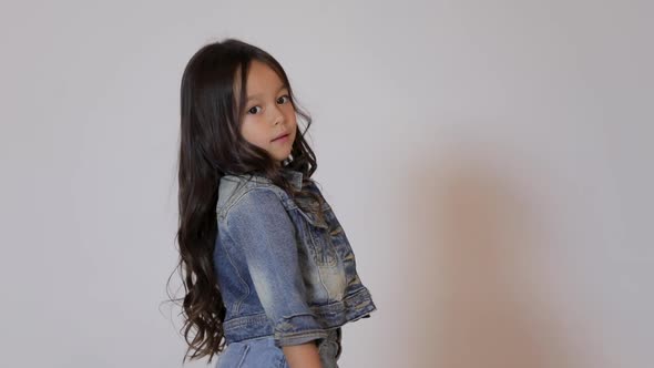 Cute Child Posing in the Photo Studio