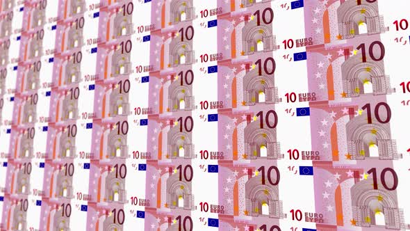 10 Euro Note Money Loop Background 4K 02