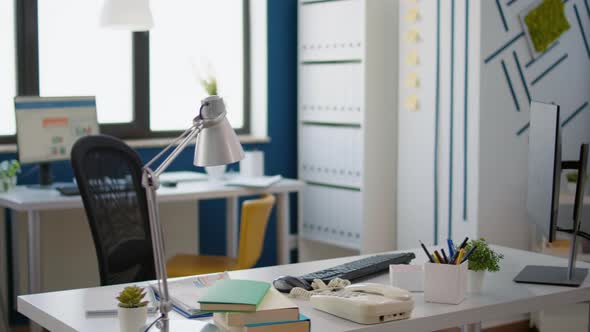 Nobody in Company Office Used to Create Project for Growth alt