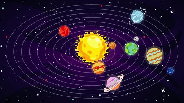 Colorful Planets Of Solar System alt